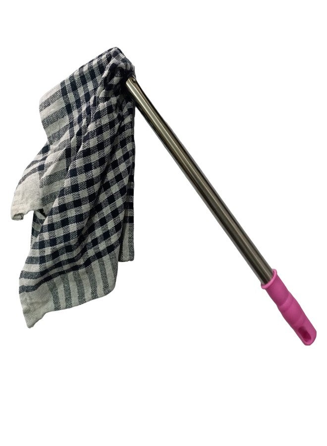 Nimbose® Magic Handy Dusting Jatakni with Removable Cotton Cloth for Cleaning Home, Jhatakni Dusting Cloth with Stainless Steel Handle (Multicolor, Pack of 3) - Image 5